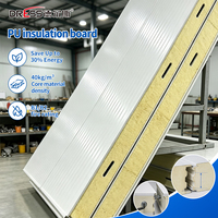 Panneaux muraux isolés en mousse PU pour la construction de chambres froides et de chambres froide préfabriquées