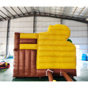 Château gonflable géant en PVC de style dessin animé, prix d'usine Mico, combo intérieur/extérieur, aire de jeux pour enfants, toboggan, 300-500 kg - Product Image 4