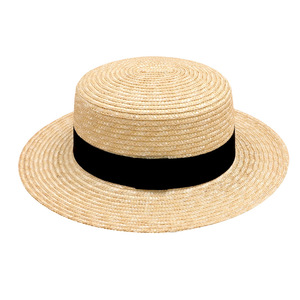 Sombrero de Paja Natural Tejido a Mano, Estilo Panamá, para Mujer, Estilo Francés y Británico, para Vacaciones de Verano en la Playa, con Ala Ancha - Product Image 5