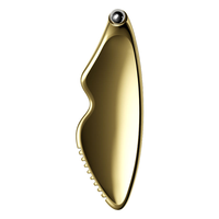 Outil de massage Gua Sha et de raclage musculaire pour le visage et le corps, en métal, pour le drainage lymphatique