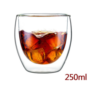Taza de café de doble vidrio transparente con cubierta de bambú, taza de vidrio aislante para bebidas calientes, taza de café transparente para espresso, latte, té, capuchino - Product Image 6