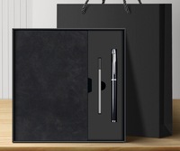Coffret Cadeau de Noël Prêt à l'emploi avec Logo Personnalisé, Écologique, Marque Yilan, comprenant un Carnet A5 et un Stylo – Idéal pour les Occasions Spéciales
