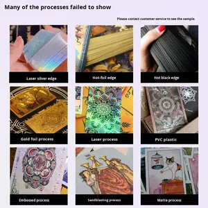 Tarjetas de <span class=keywords><strong>Tarot</strong></span> Personalizadas con Impresión Láser de Fábrica, Estampado Dorado, Caja de Papel a Color - Product Image 4