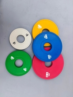 Plaques de musculation en gros avec revêtement en caoutchouc, couleur personnalisée, application universelle, 0,5 kg, 1 kg, plaques fractionnelles