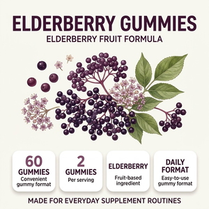 Gummies de sureau OEM ODM avec vitamine C et zinc, 60 unités, fournisseur en gros sous marque privée - Product Image 4