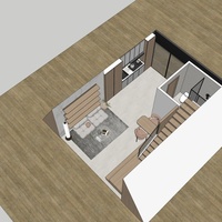 30qm Einzigartiges Design-Chalet mit Hochbett Vorgefertigte Waldhütte A-Frame Haus