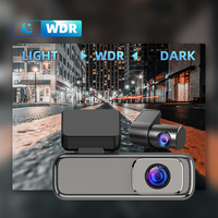 Caméra de tableau de bord de voiture avec écran IPS 2K réel de 1,47 pouce, WIFI, double objectif, caméra arrière grand angle 150°, 1K 2.4G/5G 1080p H.264 TS, enregistreur vidéo