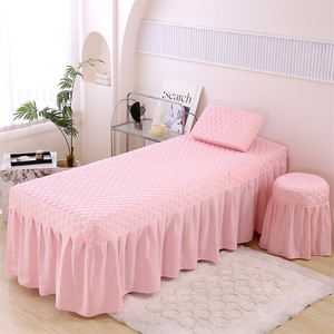 Copripiumino trapuntato di lusso per lettino da massaggio, delicato sulla pelle, per tutte le stagioni, per saloni di bellezza, set <span class=keywords><strong>lenzuola</strong></span> per lettino spa, personalizzabile con logo, all'ingrosso - Product Image 5