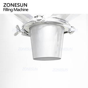 Machine de pesage et de remplissage semi-automatique ZONESUN ZS-HG200 à double trémie, grand volume, pour granulés, graines, soja, grains de café, céréales - Product Image 5