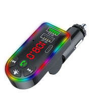 2024 prix usine Bluetooth mains libres Fm double Usb atmosphère lumière Pd charge rapide voiture Mp3