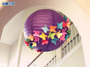6 pièces or film double couche 3D papillon décoration murale autocollant mur autocollant mariage cérémonie toile de fond décoration fournisseurs - Product Image 6