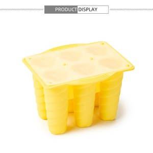 Tùy Chỉnh 6 Khoang Silicone <span class=keywords><strong>Ice</strong></span> <span class=keywords><strong>Cream</strong></span> Popsicle Khuôn Xoắn Ốc Tự Làm Sữa Chua Thanh Trái Cây <span class=keywords><strong>Ice</strong></span> Khay Với <span class=keywords><strong>Ice</strong></span> <span class=keywords><strong>Cream</strong></span> Sticks - Product Image 4