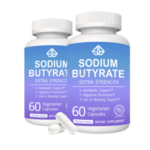 Capsules de butyrate de sodium OEM pour adultes, soutien à la santé digestive, 60 unités - Product Image 2