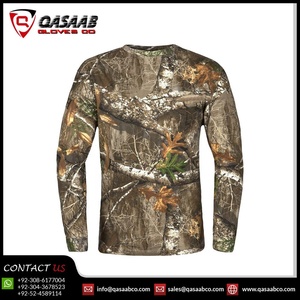 Camisetas de Manga Larga de Camuflaje para Caza con Logotipo Personalizado para Hombre, Fabricación OEM, Camisetas de Senderismo - Product Image 4