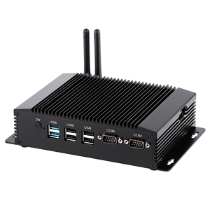 Mini PC industrial de bajo costo con ranura para tarjeta SIM Soporte de red 4G y <span class=keywords><strong>2</strong></span> RS232 para quioscos de publicidad con enchufes EE. UU./UE - Product Image 1