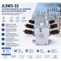 Transformateur combiné d'instrumentation de comptage pour postes de transformation 33kV JLSW3-33 150/5A VT 33000/100V classe 0.2S