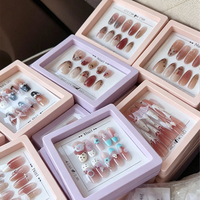 Uñas Postizas XL Coffin French Tip, Puntas de Uñas Falsas de ABS Premium, Paquete al por Mayor para Salón y Arte de Uñas DIY