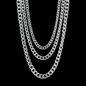 Chaîne cubaine Hip Hop tendance pour homme, collier en acier inoxydable doré style Miami pour anniversaire - Product Image 5