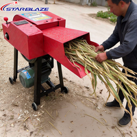 Machine à couper le fourrage électrique, coupeuse de paille de maïs et d'herbe pour l'alimentation du bétail, petite ferme