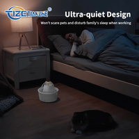 Logo OEM Vente en gros 1L Fontaine à eau pour chat Distributeur automatique d'eau pour animaux domestiques Fontaine à eau potable pour chat silencieuse à capteur infrarouge intelligent