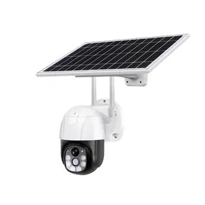 V380 4G 1080P Camera V380 Solar H.265 IP66 Waterproof Rotating Solar Powered Outdoor Security Cameras
