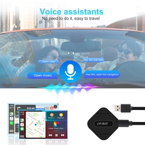 (Stock UE) Boîtier CarPlay AI Podofo, Module externe pour autoradio filaire vers sans fil, Adaptateur CarPlay sans fil, Câble A/C vers C, Plug & <span class=keywords><strong>Play</strong></span> - Product Image 5