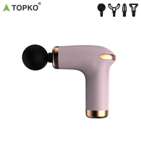 TOPKO Mini pistolet de massage portable personnalisable pour la relaxation et la libération musculaires