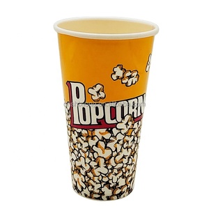 Plastic Cup Reused Plastic Popcorn Cup With Smooth Top Edge And Vivid Printing