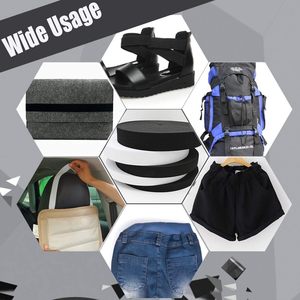 सीविंग लोचदार बैंड 3/4 इंच चौड़ा भारी खिंचाव उच्च लोच पॉलिएस्टर ने 10 गज (5 गज सफेद 5 गज काला) - Product Image 6