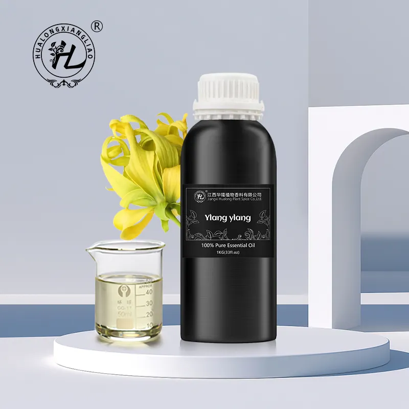 Hl-Luxe Bloem Etherische Olie 100% Pure Leverancier, Bulk Biologische Ylang Ylang Etherische Oliën Voor Aromatherapie | Parfum Kwaliteit