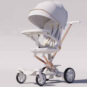Passeggino Gemellare Leggero Personalizzabile a Quattro Ruote per Bambini, Premium con Angolo di Visione Elevato, Facile da Spingere e Pieghevole - Product Image 2
