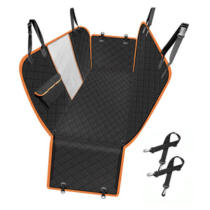 Ecologische, stevige hondenauto-achterbankhoes met harde bodem, verlengstuk, waterdicht, duurzaam Oxford-stof, duurzaam huisdieraccessoire - Product Image 2