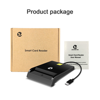 Lecteur de carte intelligent mobile ZOWEETEK OTG ISO 7816 avec interface Type-C Plug and Play Lecteur de carte de crédit Paiement