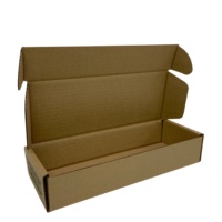 Boîte-cadeau d'emballage de stockage pliable pour sous-vêtements en carton ondulé kraft avec matériaux recyclés personnalisés
