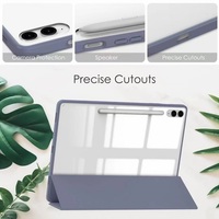 Coque arrière transparente en PC mince et protectrice pour tablette Samsung Galaxy Tab S9 Plus S10 Plus S9 FE Plus