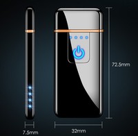 Briquet électronique à prix d'usine, fil chauffant double face, bonne qualité, bouton tactile USB, pour la cuisine, coffret cadeau, articles promotionnels