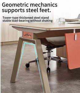 Bureau de travail en bois moderne haut de gamme avec fonctionnalités de réglage personnalisables et dissipation de chaleur - Product Image 5