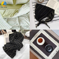Nouveau tissu jacquard 100 % coton, 145 cm, 156 g/m², matière de luxe pour nappe, chemise, décoration intérieure, vêtements