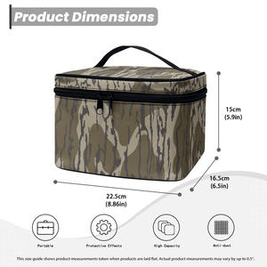 Sac de toilette personnalisé avec logo, trousse de maquillage avec fermeture éclair, grande capacité pour femmes, sac de voyage avec poignée, organiseur de rangement pour articles de toilette - Product Image 5