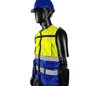 سترة أمان عاكسة للضوء من الفئة 2 وفقًا لمعيار <span class=keywords><strong>ANSI</strong></span> وEN ISO 20471، ملابس عمل قابلة للتنفس لقطاع المرور والنظافة والإنشاءات مع إمكانية طباعة شعار مخصص - Product Image 2