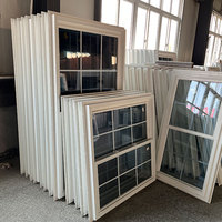Ventana Corredera Exterior de PVC de Apertura Horizontal con Doble Vidrio, Diseño Moderno Estilo Americano, con Función Antiviento