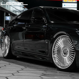 LSGZL kustom 2 potong tempa logam campuran 18 19 20 21 22 inci dipoles roda krom 5x114.3 5x130 6x139.7 pelek untuk Range Rover Jaguar - Product Image 3