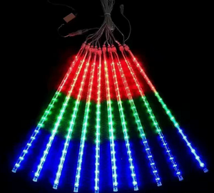 Lumières de Noël en forme de pluie de météores LED, lumières solaires de pluie de météores LED pour l'extérieur - Product Image 4