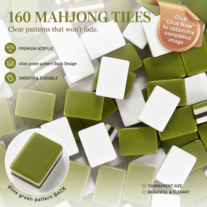 Ensemble de tuiles de mahjong américaines de qualité supérieure Century Factory, design luxueux personnalisé en <span class=keywords><strong>cristal</strong></span> à 4 couches, pliable, portable, cadeau de Noël - Product Image 2