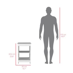 Rossville DB Table console de salon blanche Table d'appoint élégante pour la décoration intérieure - Product Image 3