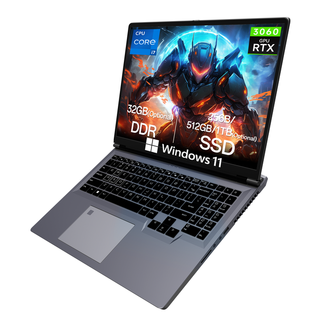 Intel I7-13620H 10-Core 16:10 1920x1200 IPS Display RTX 3060 GPU GDDR6 512GB SSD 144Hz RGB Backlit English Gaming Laptop