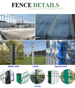 Clôture de sécurité 3D incurvée en fer de haute qualité pour aéroports et prisons, panneau de grillage soudé à fil barbelé, treillis pour chantier de construction - Product Image 3