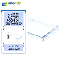 Feuille de polycarbonate transparente personnalisée bord clair moderne ébavuré flexion à froid chambre extérieure toit abri de serre