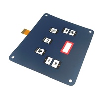 Sakelar Keypad Membran Kontrol Kustom Berkualitas Tinggi untuk Pengendali Jarak Jauh Merek TT Perekat 3M Sirkuit Tinta Perak 2.54mm