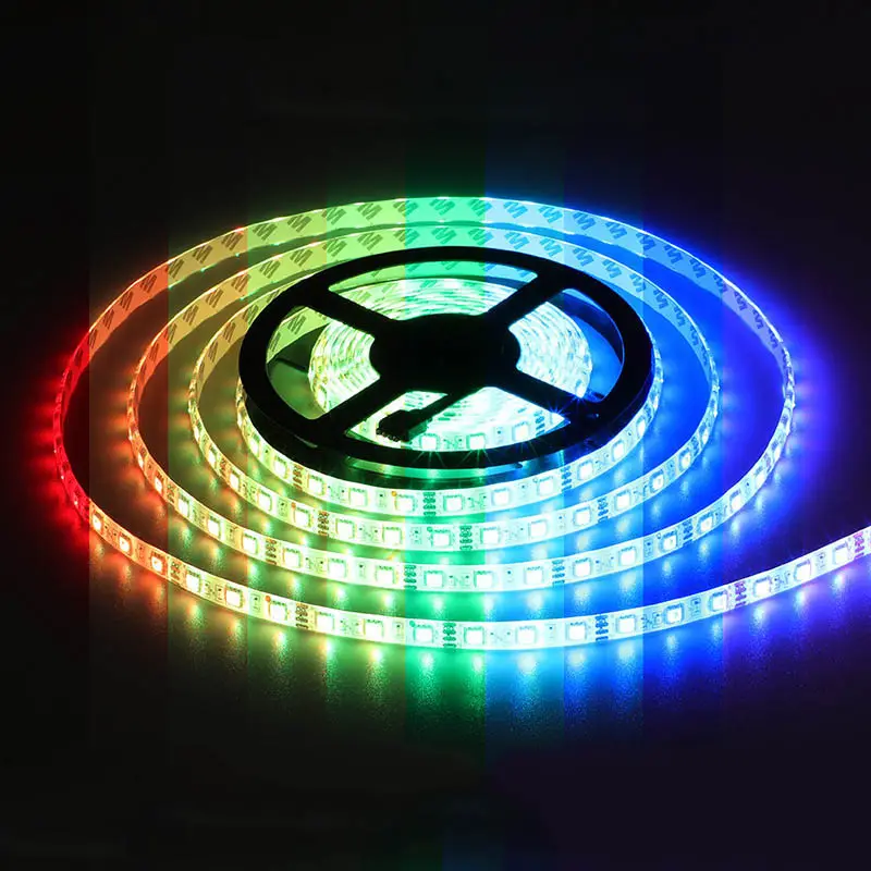 Full Color Rgbic Dc 12V Cob Strip Licht Smd 5050 Flexibele Waterdichte Led Neon Strip Licht